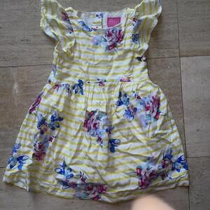 Joules Clothing Great Britain Size 4T Dress Floral‎ Striped